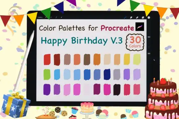Procreate Color Palettes Birthday V3