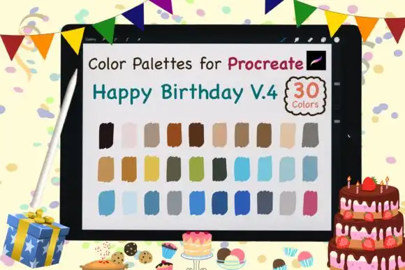 Procreate Color Palettes Birthday V4