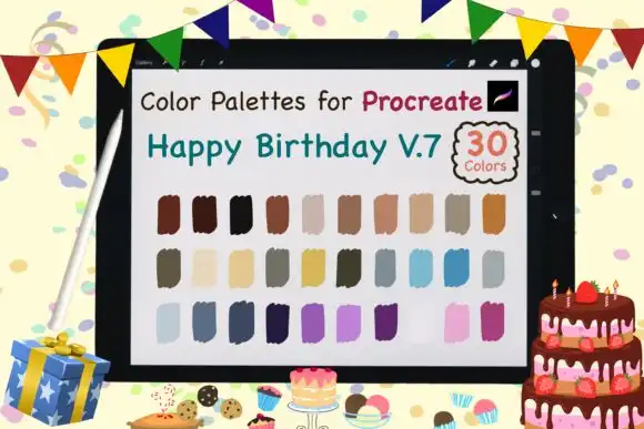 Procreate Color Palettes Birthday V7