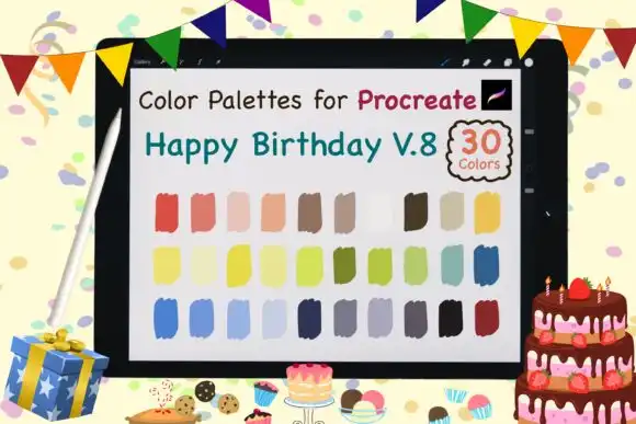 Procreate Color Palettes Birthday V8
