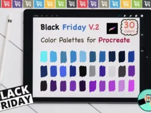 procreate color palettesblack friday v2 graphics 6118577 1 1 580x387 33657