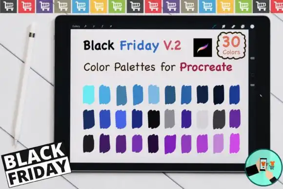 Procreate Color Palettes Black Friday V2