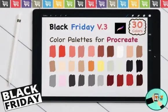 Procreate Color Palettes Black Friday V3