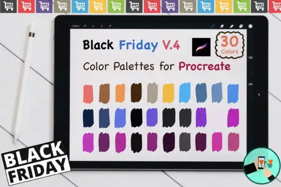 Procreate Color Palettes Black Friday V4