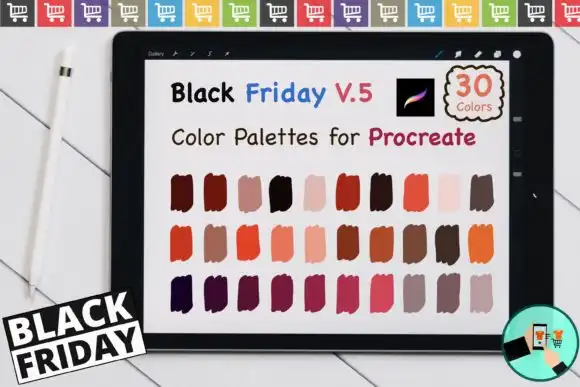 Procreate Color Palettes Black Friday V5