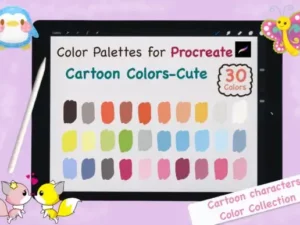 procreate color palettescartoon cute graphics 8618478 1 1 580x387 33337
