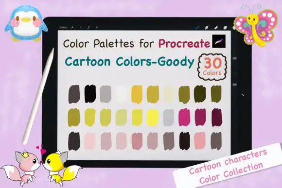 Procreate Color Palettes Cartoon Goody