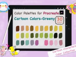 procreate color palettescartoon greeny graphics 8809495 1 1 580x387 33428