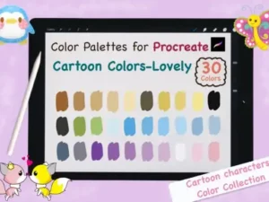procreate color palettescartoon lovely graphics 8735271 1 1 580x387 33366