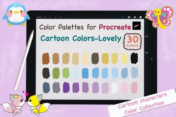 Procreate Color Palettes Cartoon Lovely