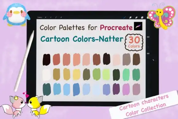 Procreate Color Palettes Cartoon Natter