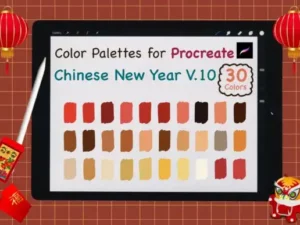 procreate color paletteschinese ny v10 graphics 7162621 1 1 580x387 33517
