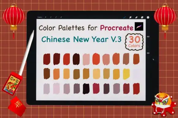 Procreate Color Palettes Chinese NY V3