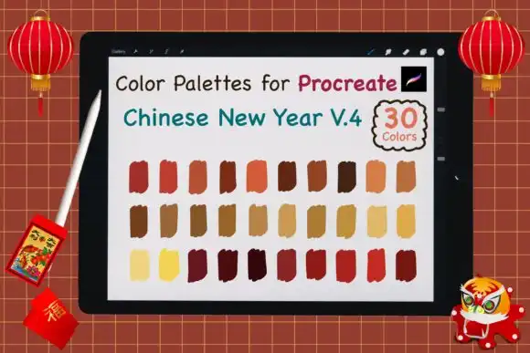 Procreate Color Palettes Chinese NY V4