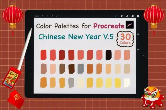 Procreate Color Palettes Chinese NY V5
