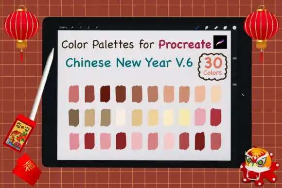 Procreate Color Palettes Chinese NY V6