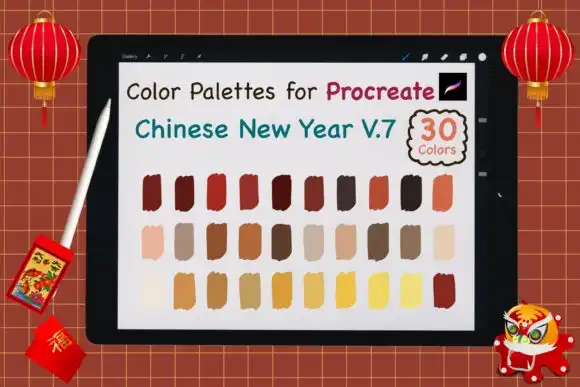 Procreate Color Palettes Chinese NY V7