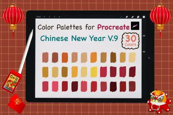 Procreate Color Palettes Chinese NY V9