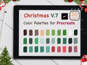 procreate color paletteschristmas v7 graphics 6184964 1 1 580x387 33505