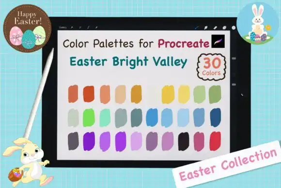 Procreate Color Palettes Easter Bright V