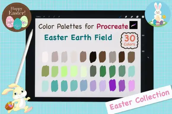 Procreate Color Palettes Easter Earth Field