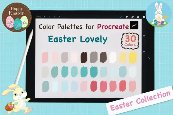 Procreate Color Palettes Easter Lovely