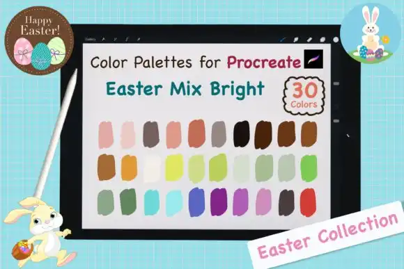 Procreate Color Palettes Easter Mix Brig