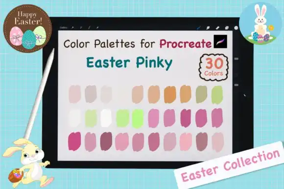 Procreate Color Palettes Easter Pinky