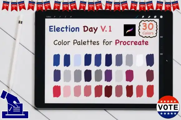 Procreate Color Palettes Election Day V1