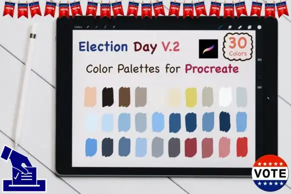 Procreate Color Palettes Election Day V2