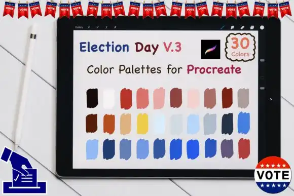Procreate Color Palettes Election Day V3