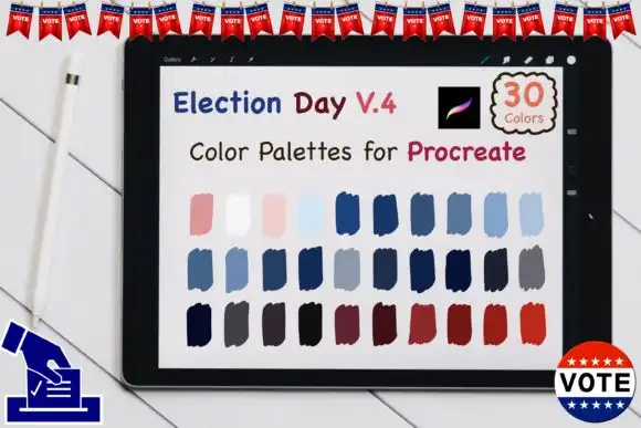 Procreate Color Palettes Election Day V4