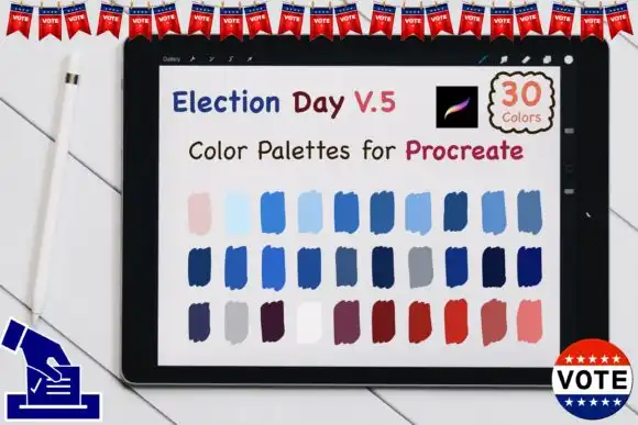 Procreate Color Palettes Election Day V5