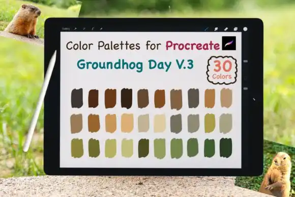 Procreate Color Palettes Groundhog V3