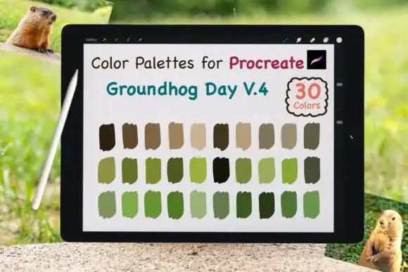 Procreate Color Palettes Groundhog V4