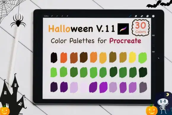 Procreate Color Palettes Halloween V11