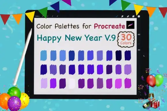 Procreate Color Palettes New Year V9