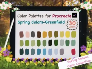 procreate color palettesspring greenfie graphics 9237744 1 1 580x387 34128