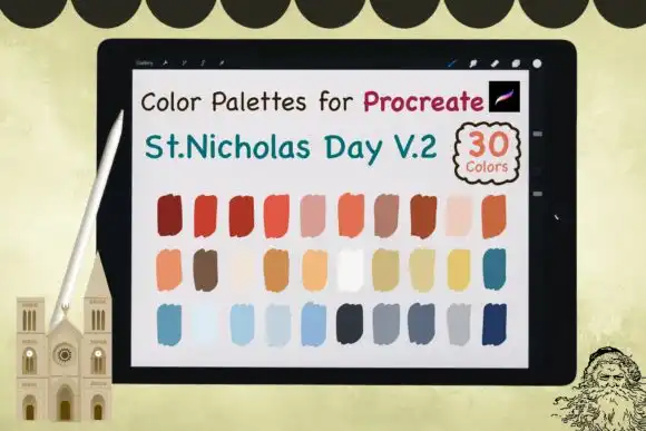 Procreate Color Palettes St Nicholas V2