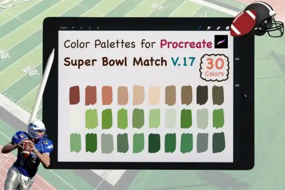 Procreate Color Palettes Super Bowl V17
