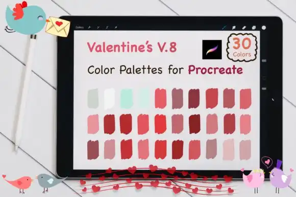 Procreate Color Palettes Valentines V8