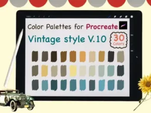 procreate color palettesvintage v10 graphics 6345913 1 1 580x387 33252
