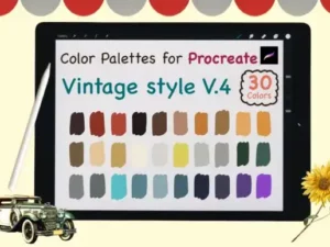 procreate color palettesvintage v4 graphics 6324538 1 1 580x387 33270