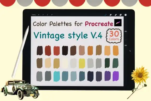 Procreate Color Palettes Vintage V4