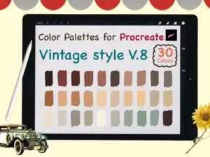 procreate color palettesvintage v8 graphics 6345871 1 1 580x387 33223