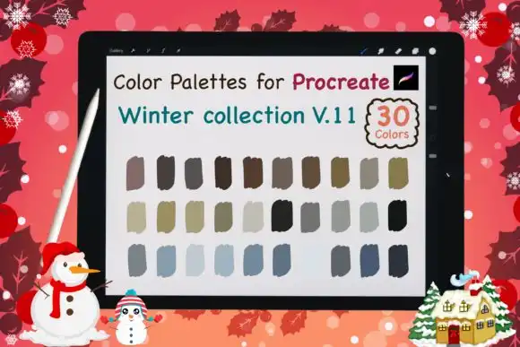 Procreate Color Palettes Winter V11