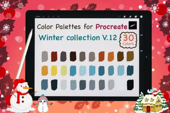 Procreate Color Palettes Winter V12