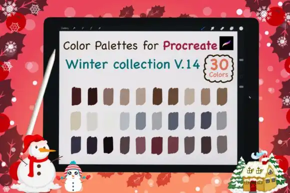 Procreate Color Palettes Winter V14