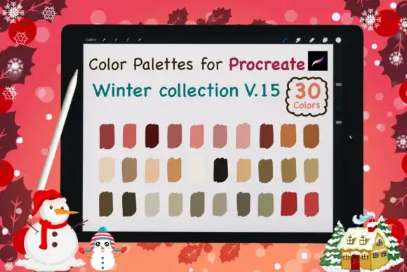 Procreate Color Palettes Winter V15