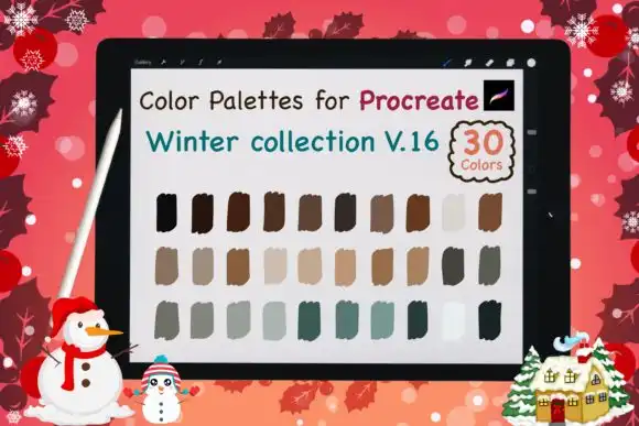 Procreate Color Palettes Winter V16